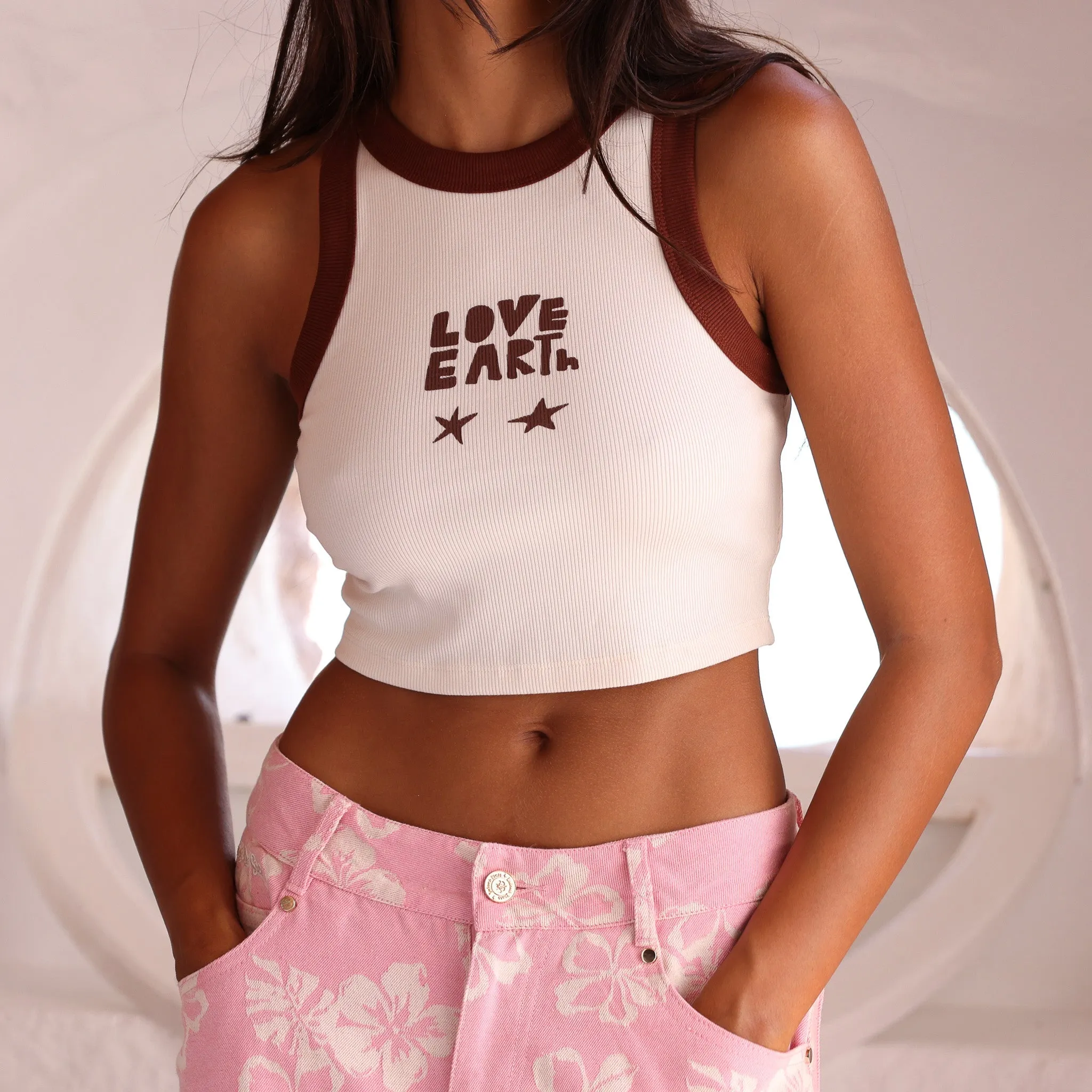 Bind Crop Tank Top - Starry Love sold by Kulani Kinis product image thumbnail 5