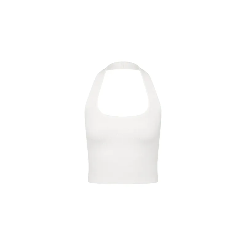Knit Halter Tank Top - White sold by Kulani Kinis
