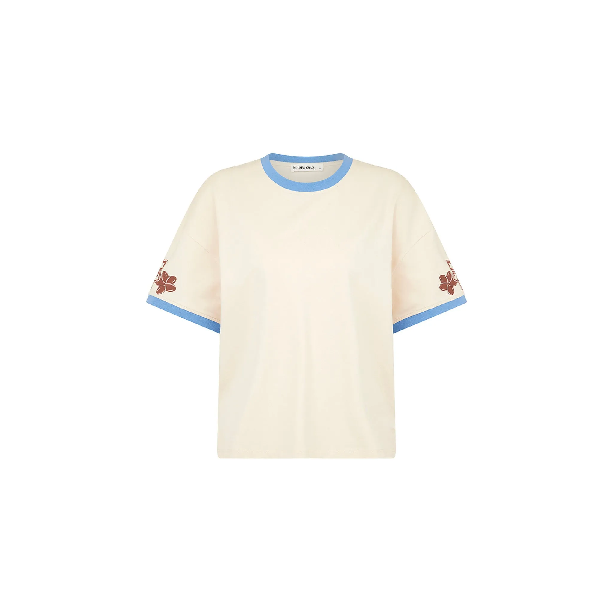 Boyfriend Bind Tee - Frangipani Fizz sold by Kulani Kinis