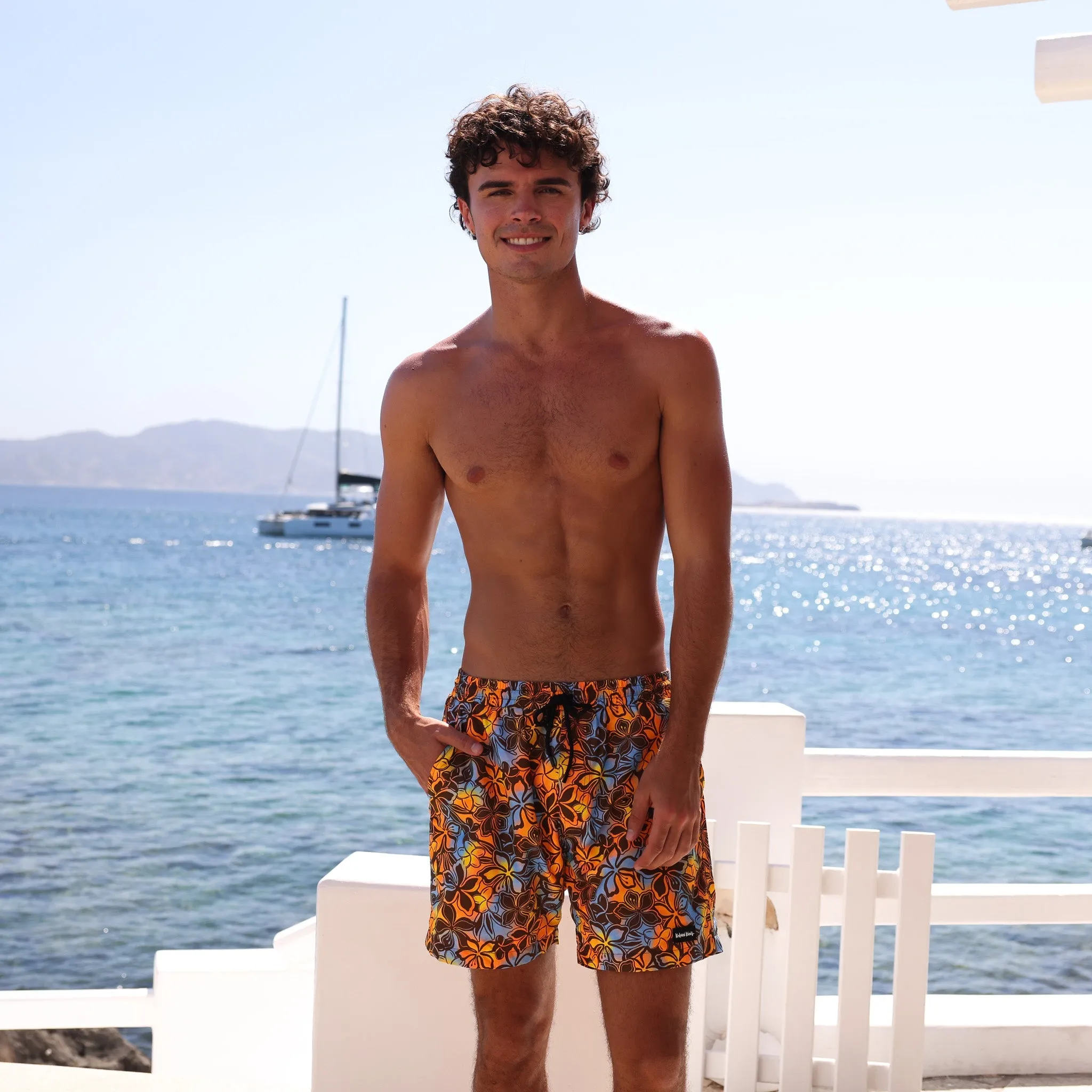 Men's Swim Trunks - Frangipani Fizz sold by Kulani Kinis product image thumbnail 2