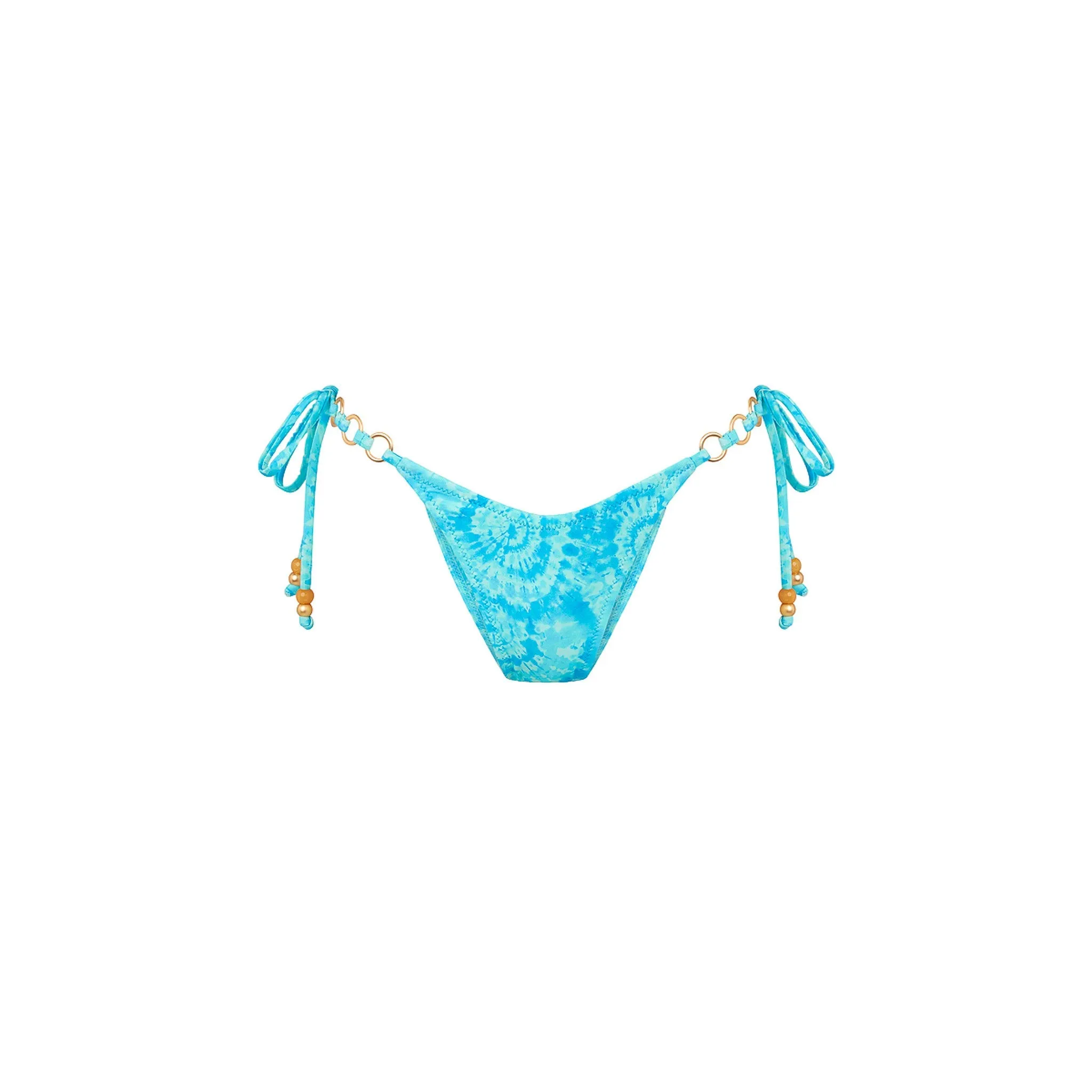 Trio Ring Cheeky Tie Bikini Bottom - Starry Seas sold by Kulani Kinis