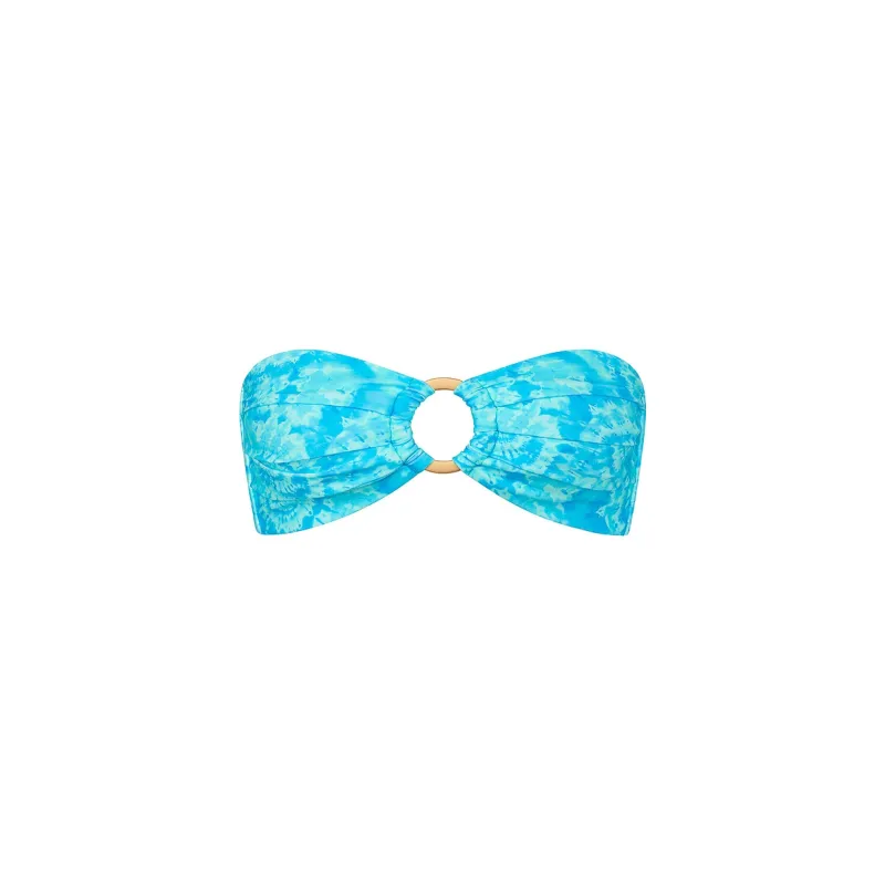 Strapless Bandeau Bikini Top - Starry Seas sold by Kulani Kinis