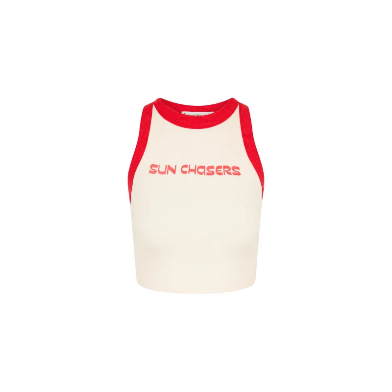 Bind Crop Tank Top - Samba Berry sold by Kulani Kinis