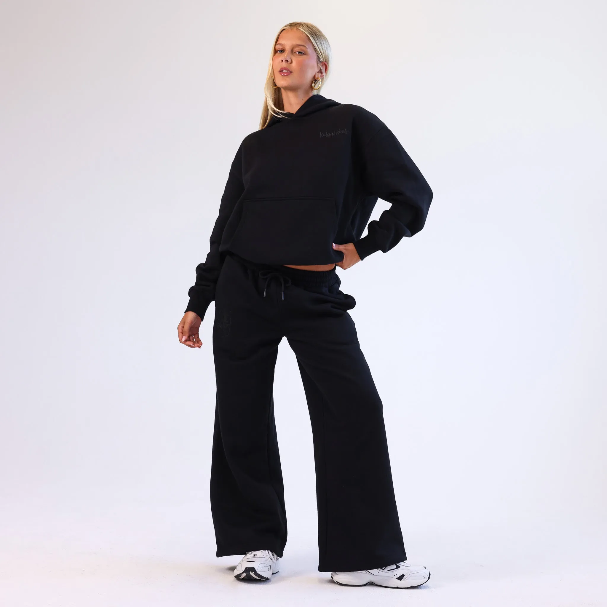 Embroidered Track Pants - Twilight Black sold by Kulani Kinis product image thumbnail 2