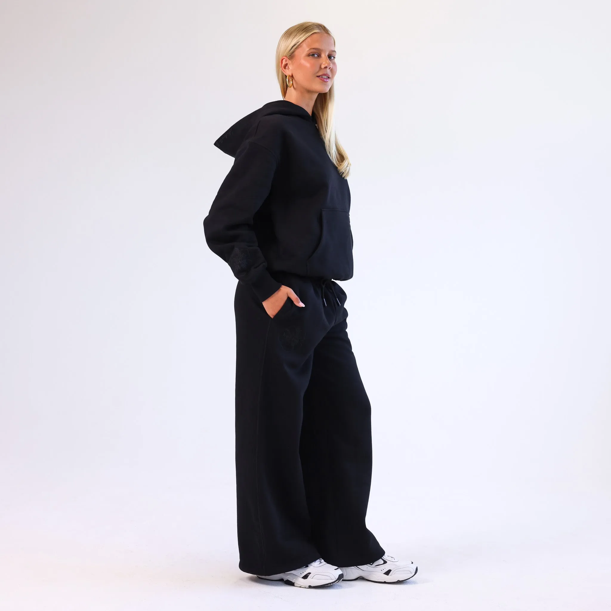Embroidered Track Pants - Twilight Black sold by Kulani Kinis product image thumbnail 4