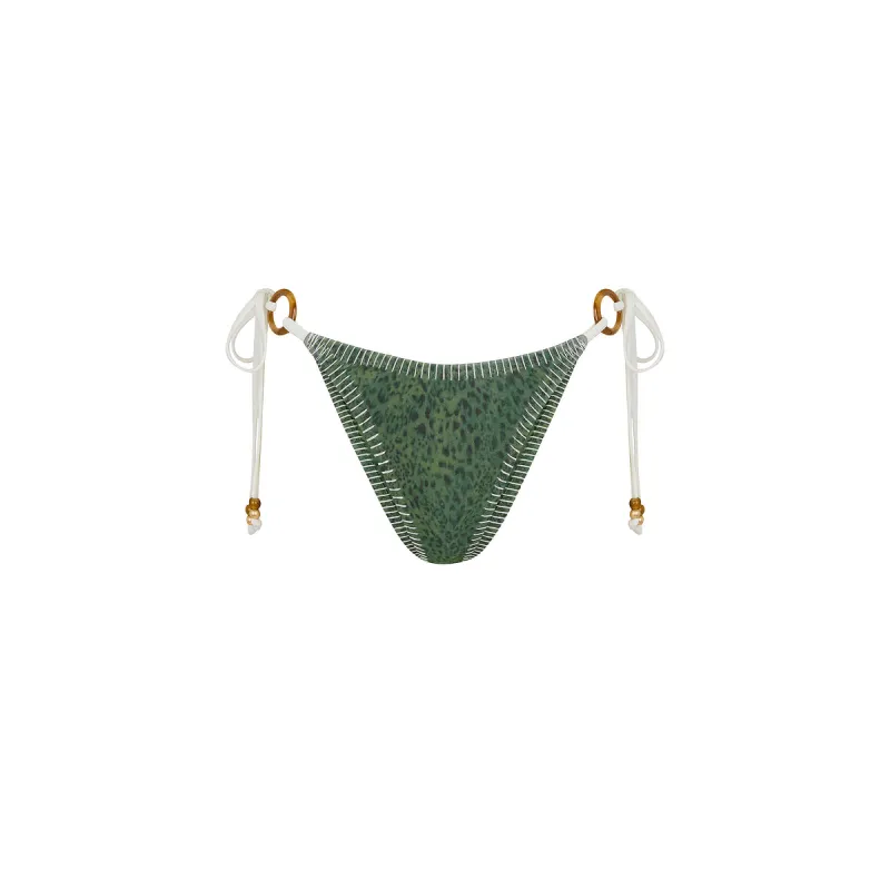 Lace Stitch Ring Tie Bikini Bottom - Wild Wonder sold by Kulani Kinis