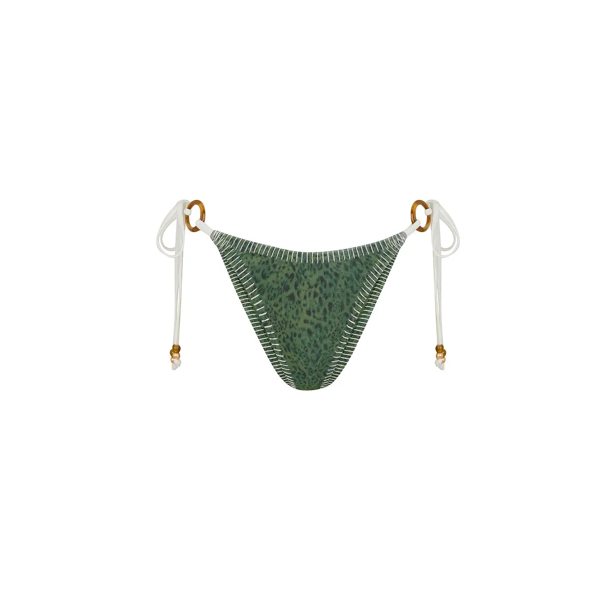 Lace Stitch Ring Tie Bikini Bottom - Wild Wonder sold by Kulani Kinis