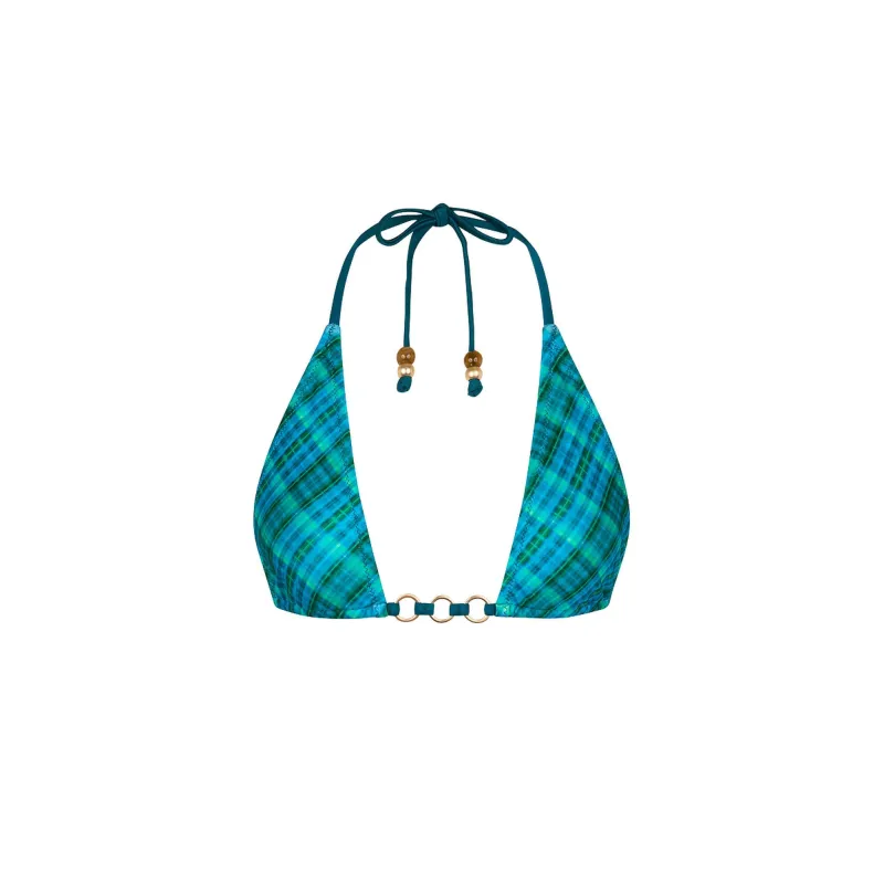 Trio Ring Triangle Bikini Top - Tropic Dip sold by Kulani Kinis