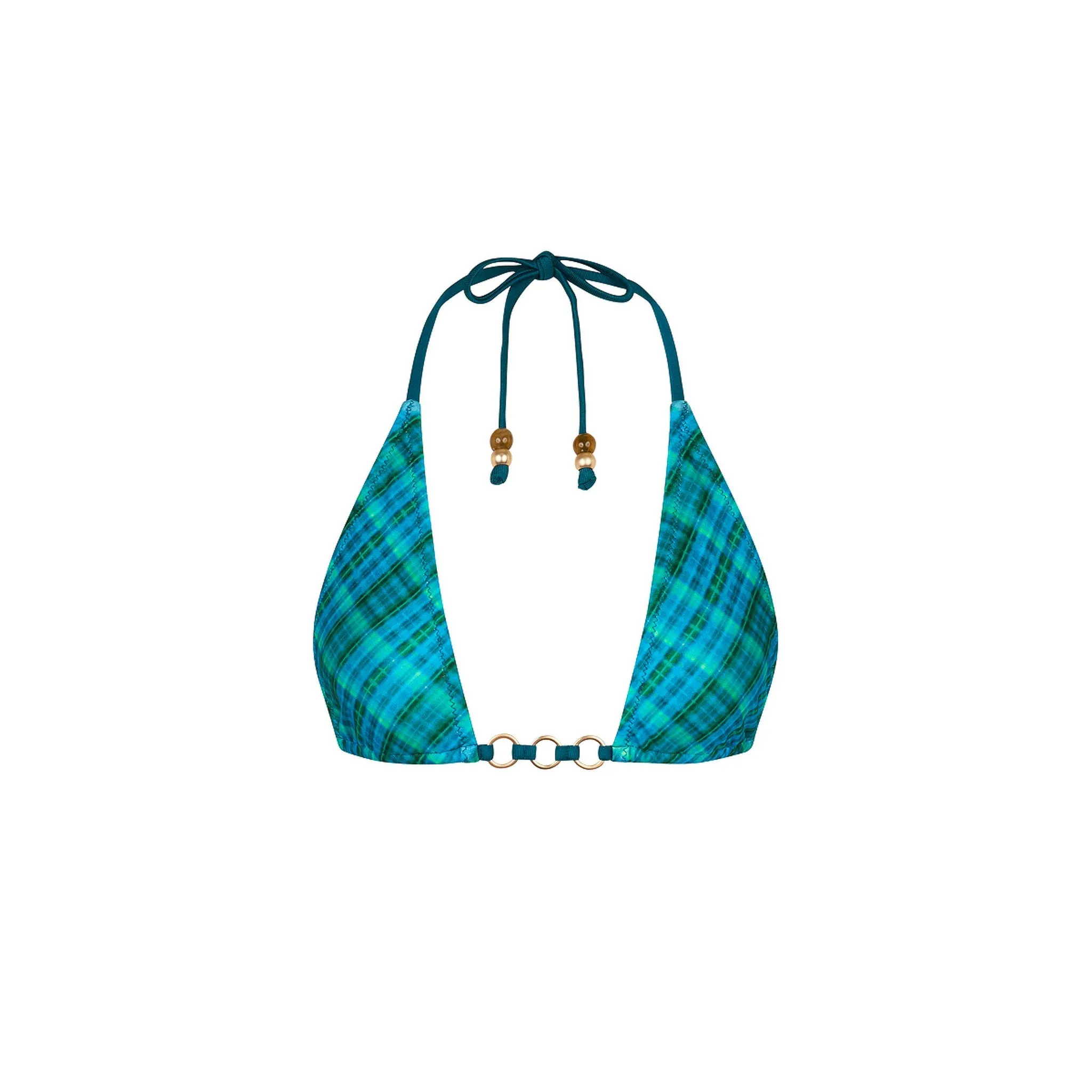 Trio Ring Triangle Bikini Top - Tropic Dip sold by Kulani Kinis