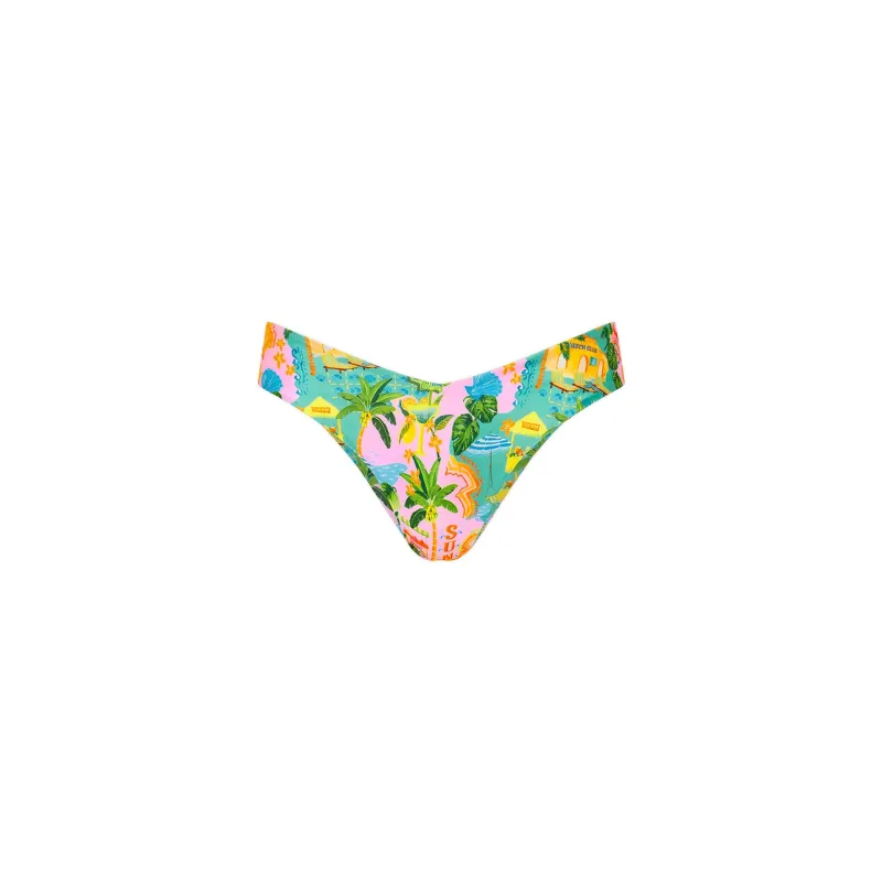 Cheeky V Bikini Bottom - Sunlit Spritz sold by Kulani Kinis