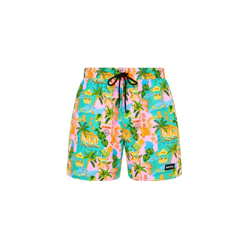 Men's Swim Trunks - Sunlit Spritz sold by Kulani Kinis