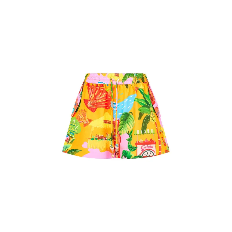 Lightweight Summer Shorts - Sunlit Spritz sold by Kulani Kinis