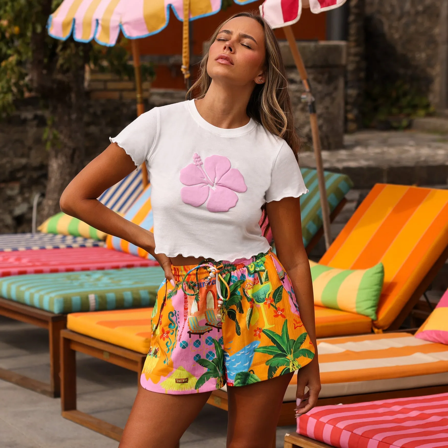 Lightweight Summer Shorts - Sunlit Spritz sold by Kulani Kinis product image thumbnail 5