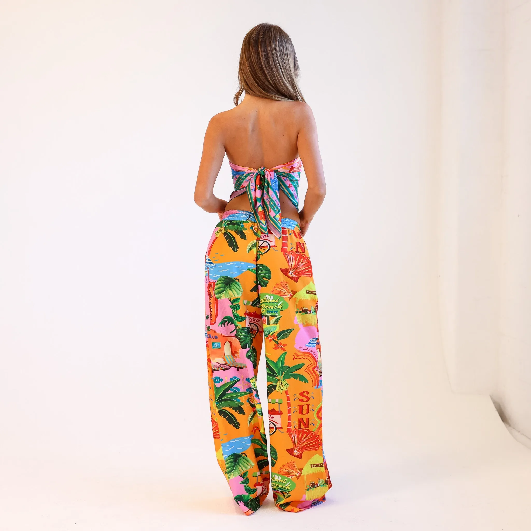 Drawstring Summer Pants - Sunlit Spritz sold by Kulani Kinis product image thumbnail 5