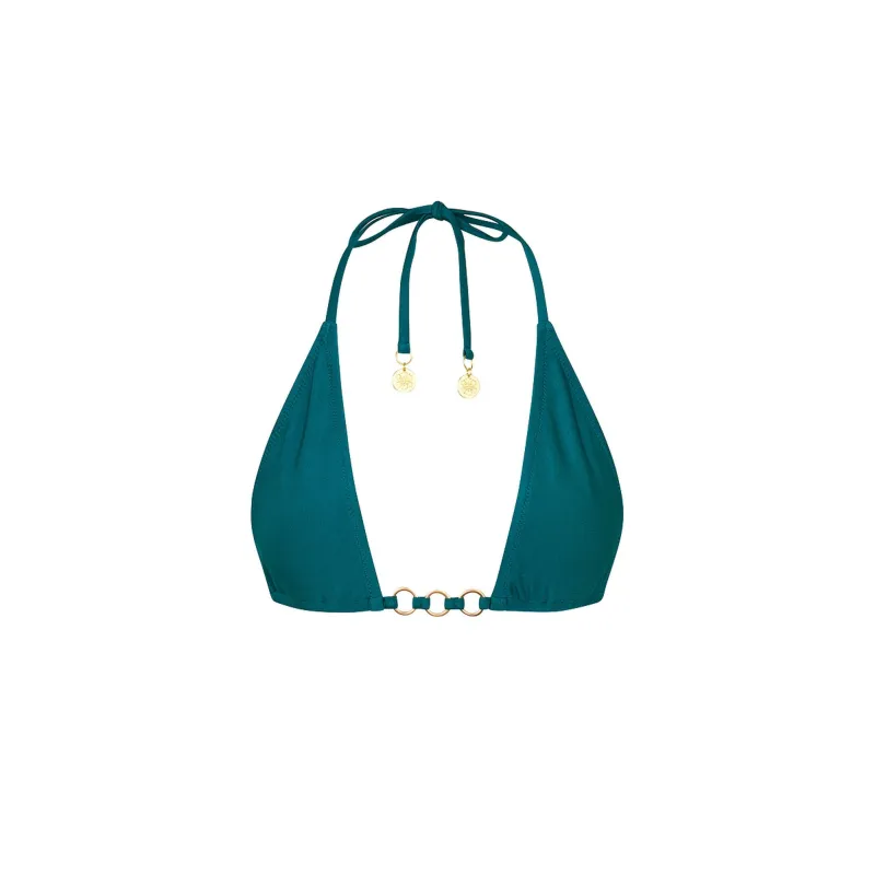 Trio Ring Triangle Bikini Top - Laguna Haze sold by Kulani Kinis