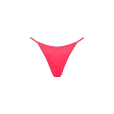 Tanning Thong Bikini Bottom - Watermelon Ribbed sold by Kulani Kinis
