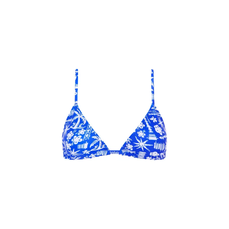 Bralette Bikini Top - Caribbean Blues sold by Kulani Kinis