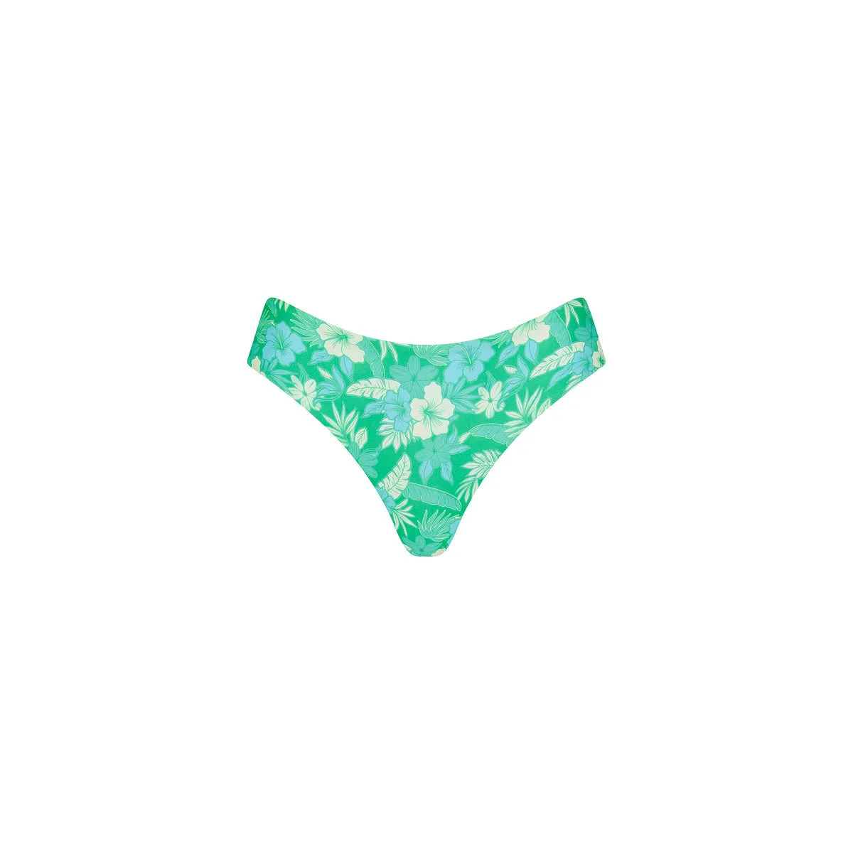 Mid-Rise Brazilian Bikini Bottom - Barefoot Breeze sold by Kulani Kinis