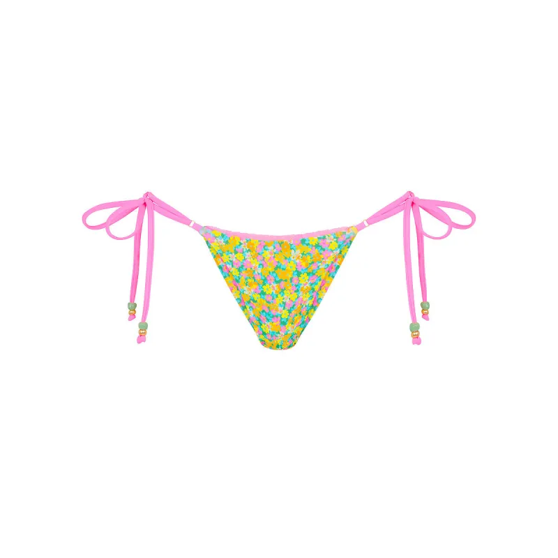 Decorative Thong Tie Side Bikini Bottom - Hula Honey made by Kulani Kinis