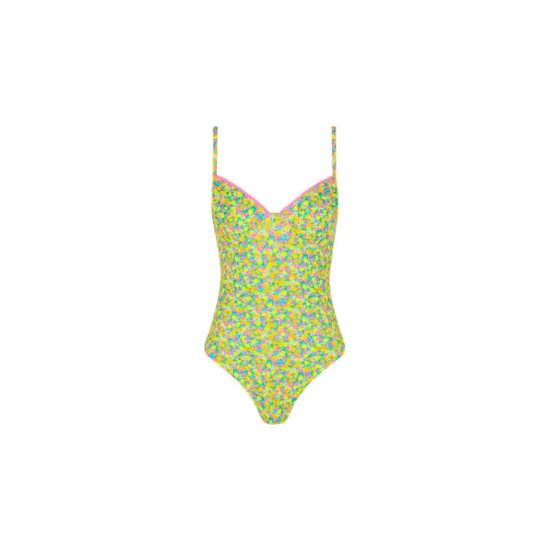 Decorative Underwire Cheeky One Piece - Hula Honey sold by Kulani Kinis