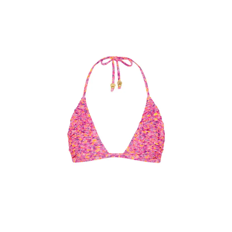Gathered Stitch Bralette Bikini Top - Gelato Bloom made by Kulani Kinis