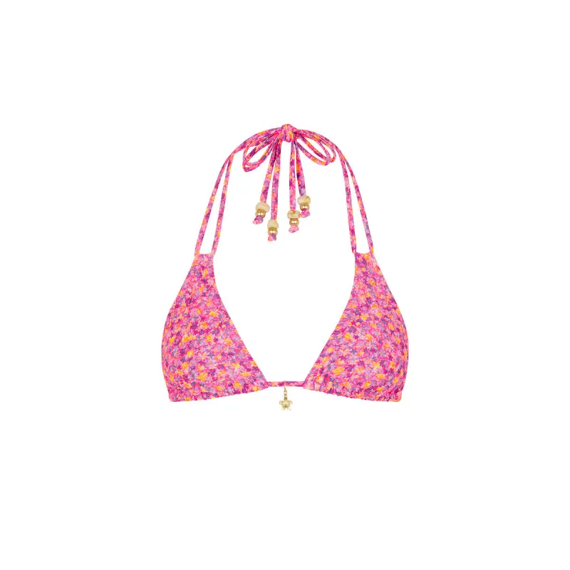 Halter Bralette Bikini Top - Gelato Bloom sold by Kulani Kinis