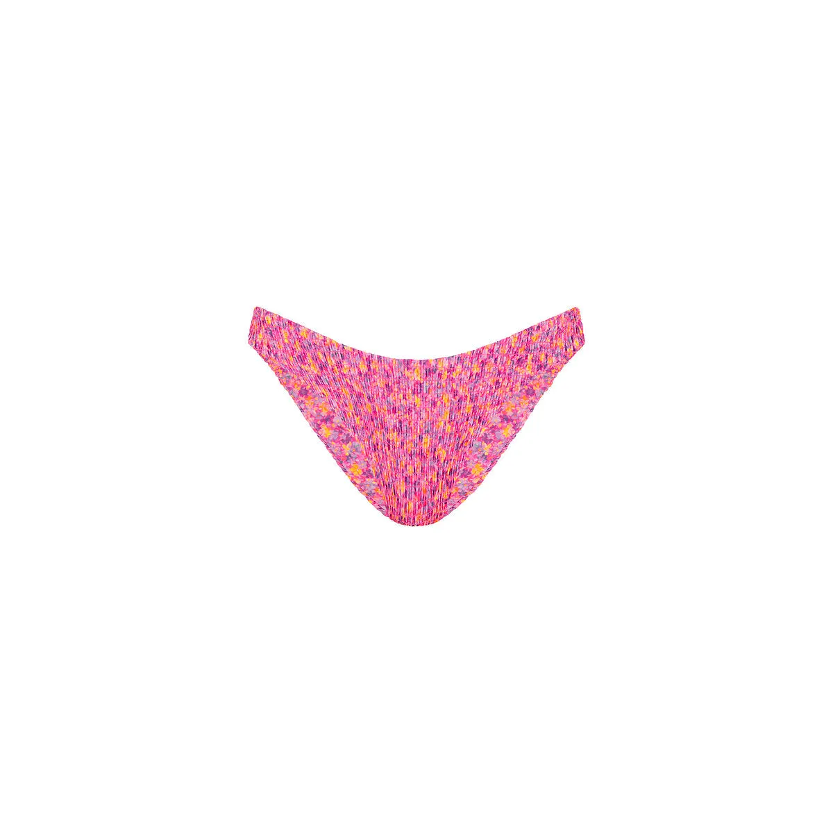 Shirred Minimal Full Coverage Bikini Bottom - Gelato Bloom sold by Kulani Kinis