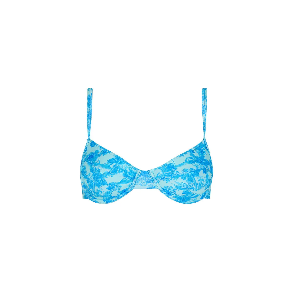 Ditzy Underwire Bra Bikini Top - Ocean Paradise sold by Kulani Kinis