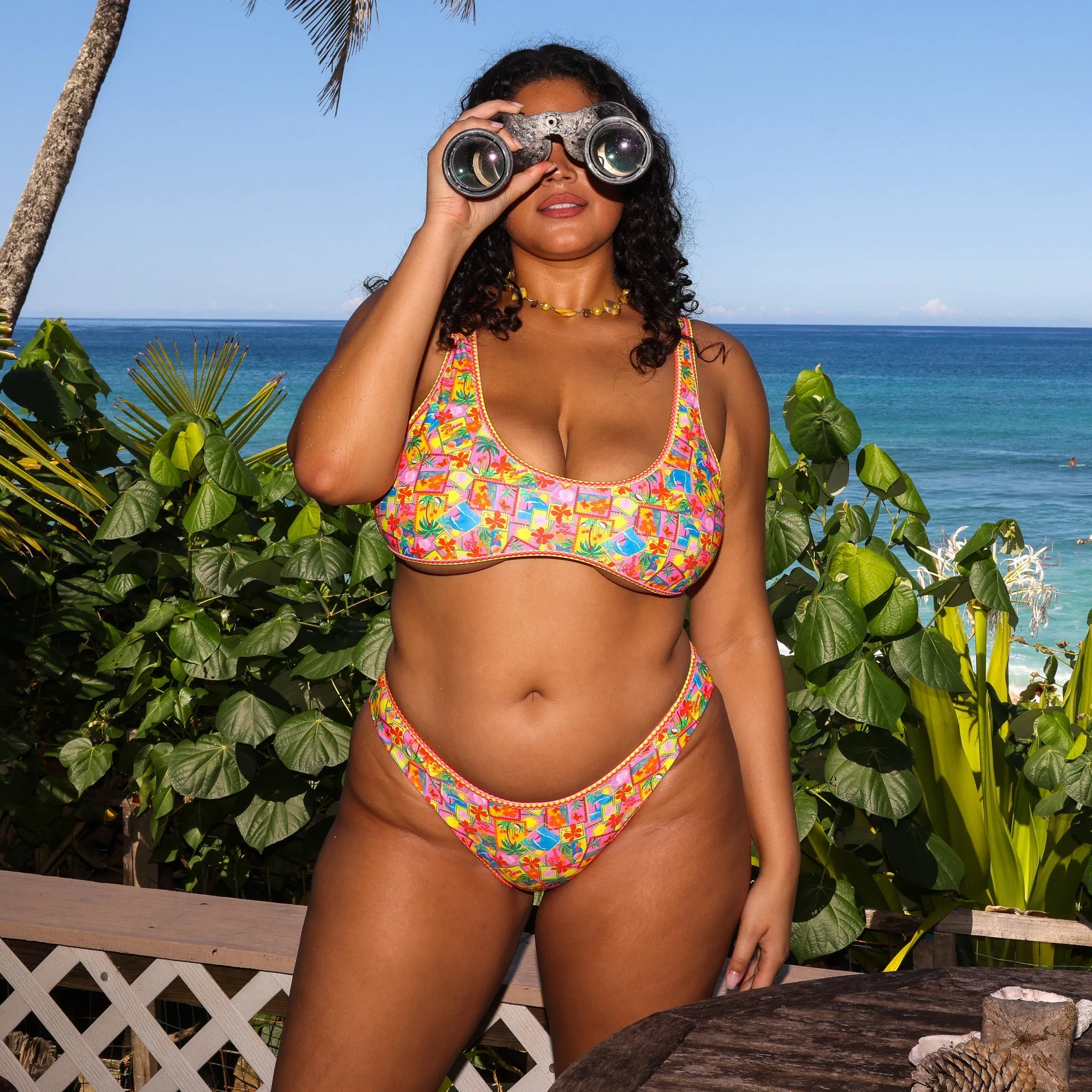 Bind Tie Slim Scoop Bikini Top - Sunshine Snaps sold by Kulani Kinis product image thumbnail 4