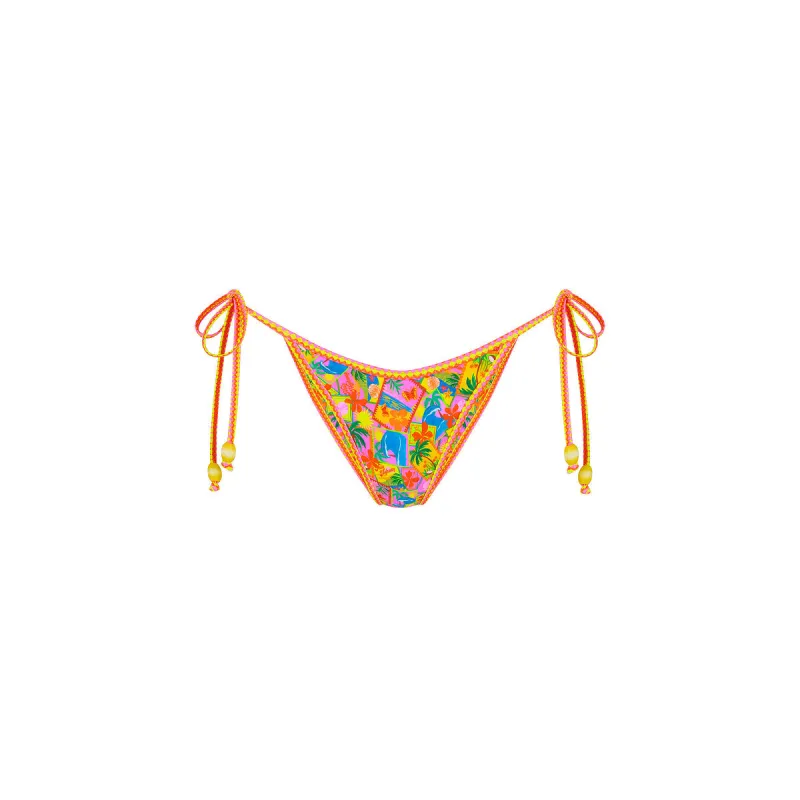 Bind Dipped Cheeky Tie Bikini Bottom - Sunshine Snaps sold by Kulani Kinis