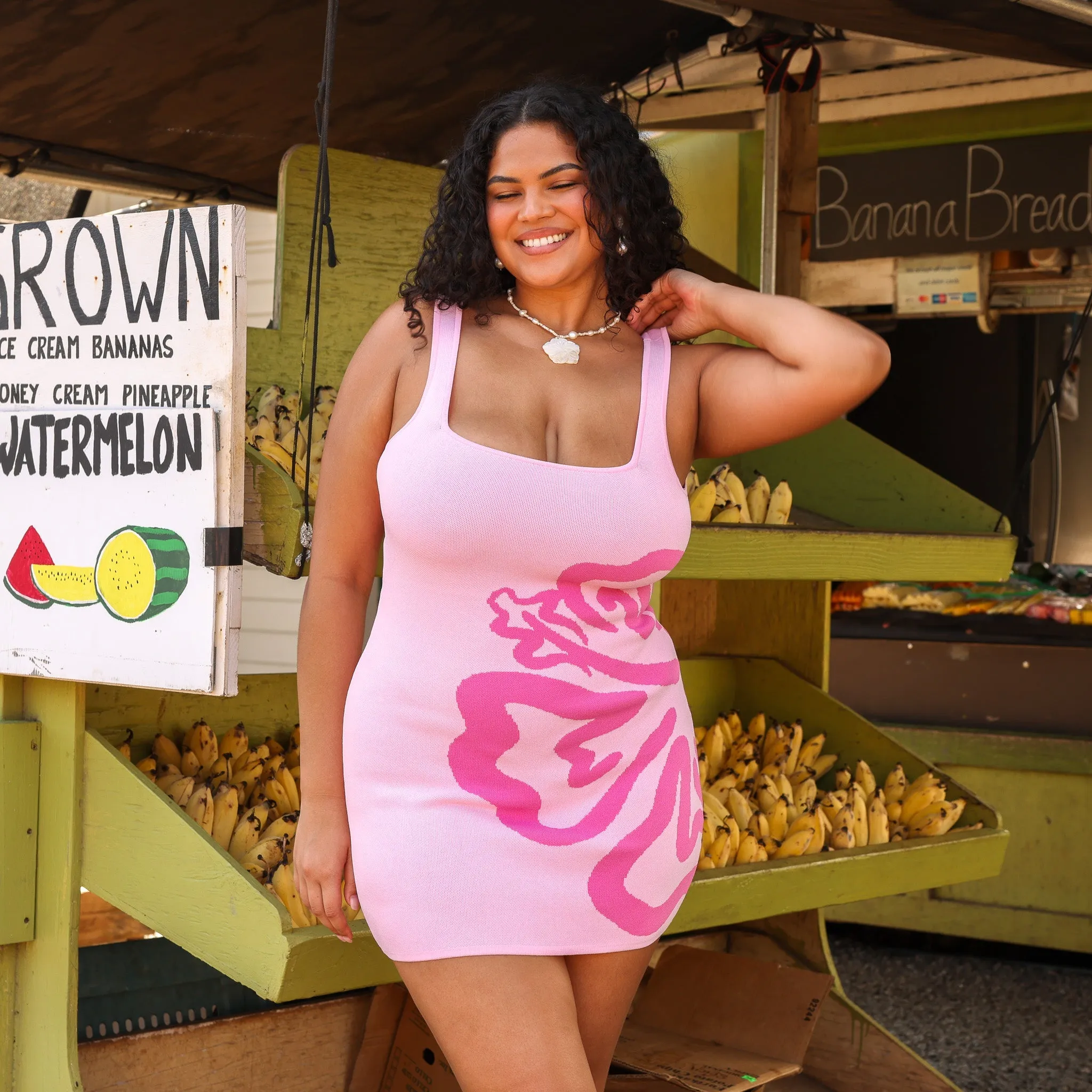 Knit Mini Dress - Island Bloom sold by Kulani Kinis product image thumbnail 2