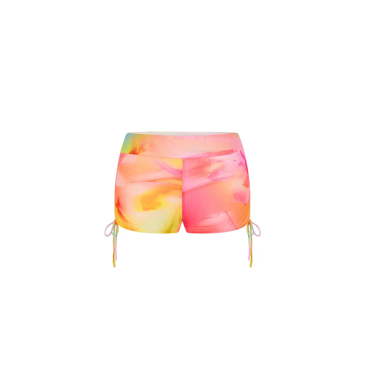 Ruched Micro Short - Frangipani Swirl sold by Kulani Kinis
