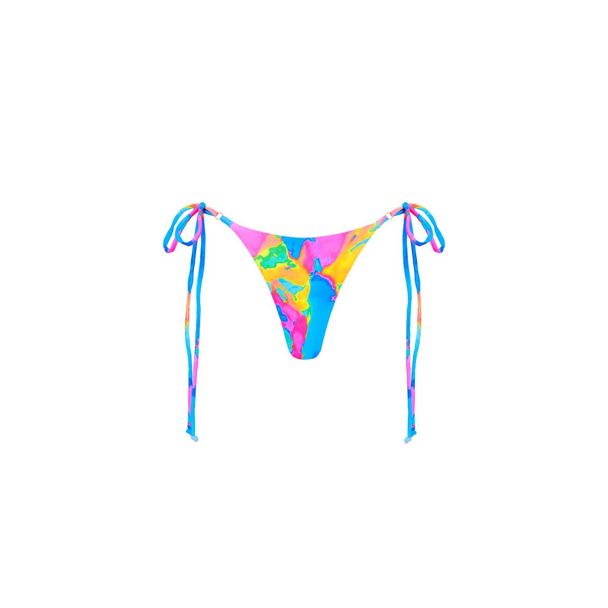 Thong Tie Side Bikini Bottom - Sunrise Splash sold by Kulani Kinis
