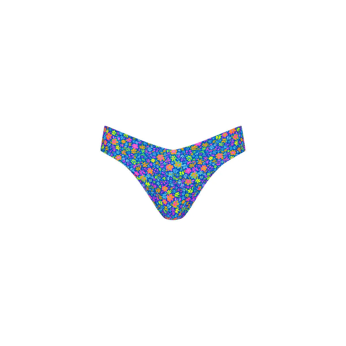 Cheeky V Bikini Bottom - Electric Bloom sold by Kulani Kinis