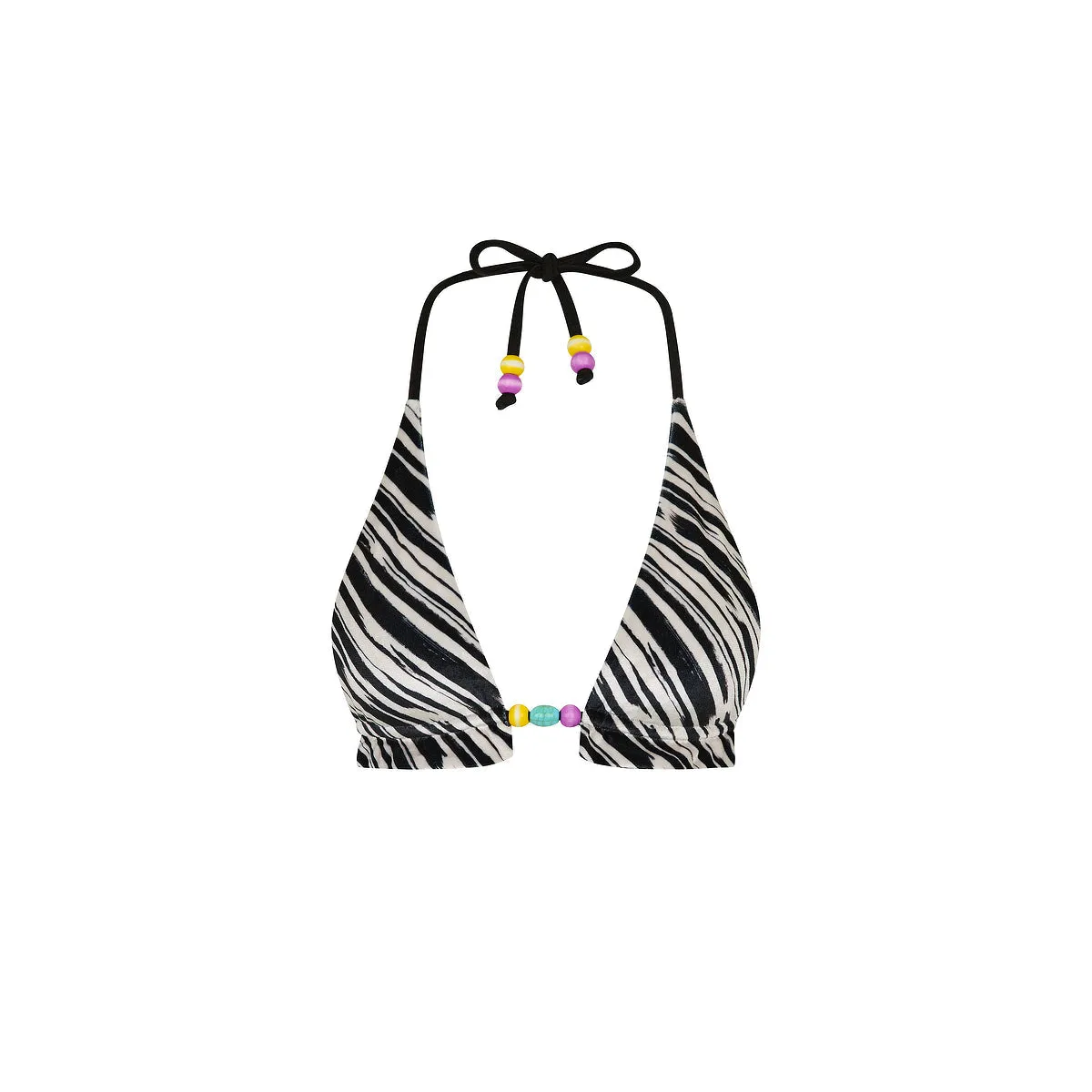 Frill Halter Bralette Bikini Top - Wild Honey sold by Kulani Kinis