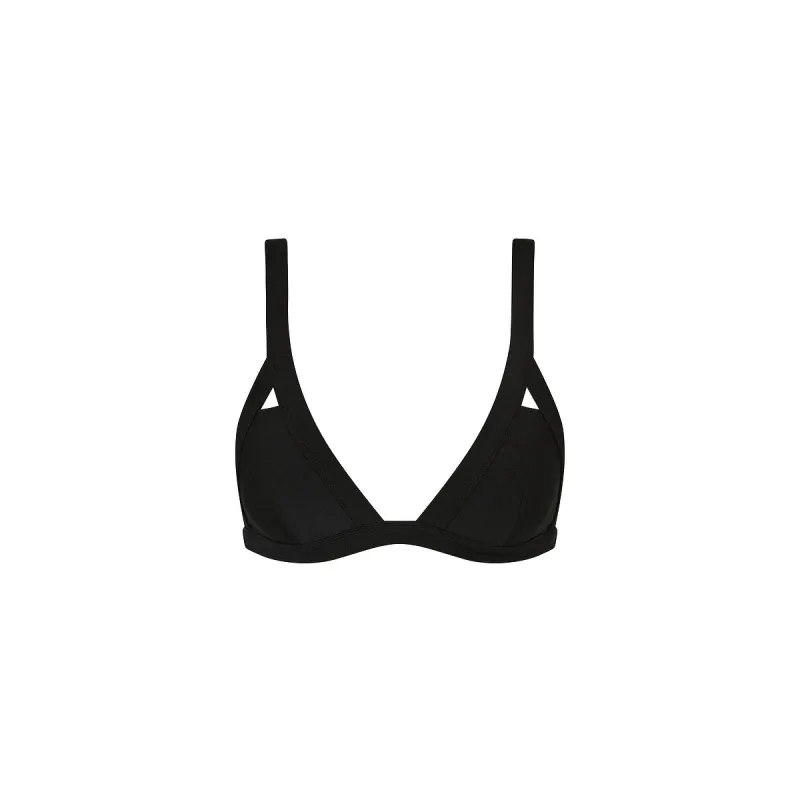 Wide Bind Triangle Bikini Top - Twilight Black sold by Kulani Kinis
