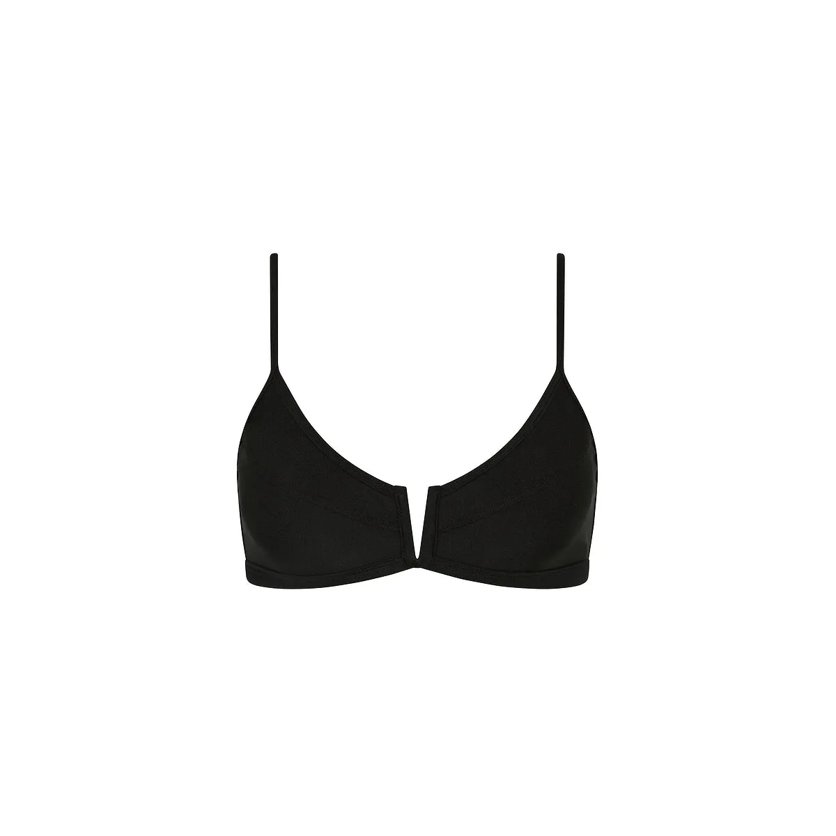 Bind Slim V Crop Bikini Top - Twilight Black sold by Kulani Kinis