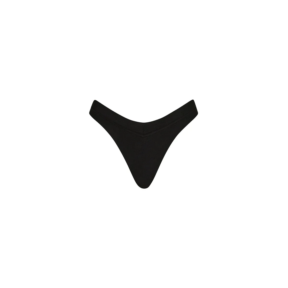 Wide Bind High Leg Thong Bikini Bottom - Twilight Black sold by Kulani Kinis