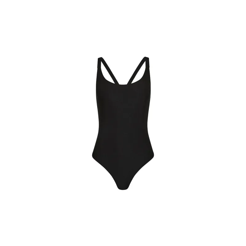 Cross Back Cheeky One Piece - Twilight Black sold by Kulani Kinis