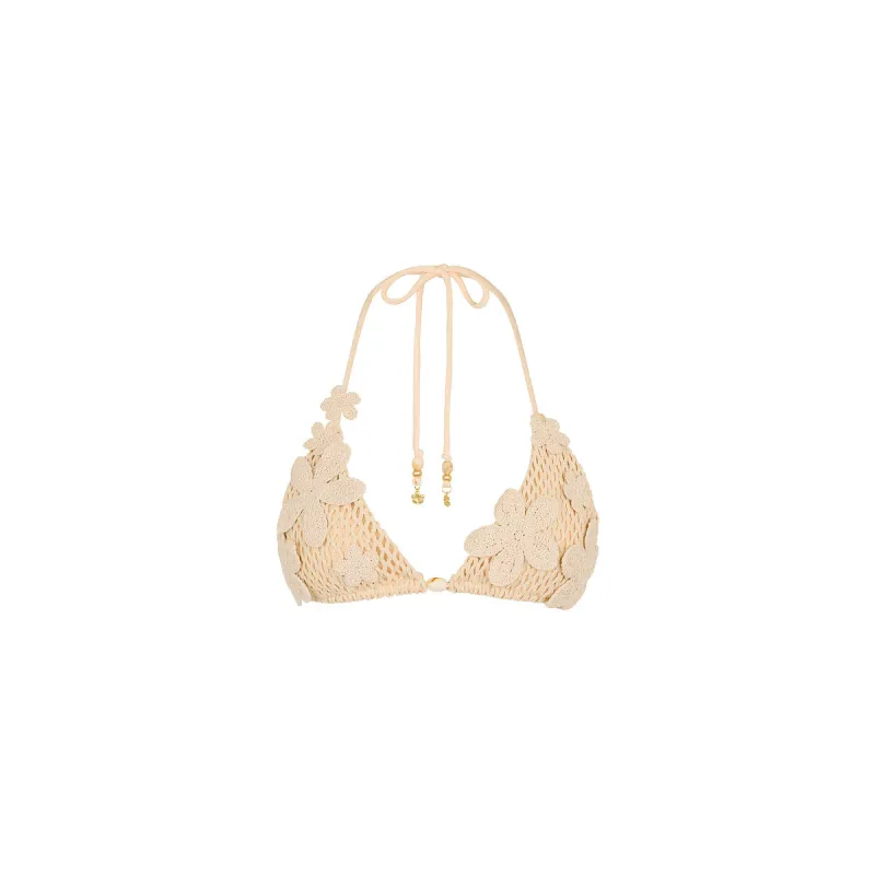 Applique Crochet Halter Top - Sunset Shell made by Kulani Kinis