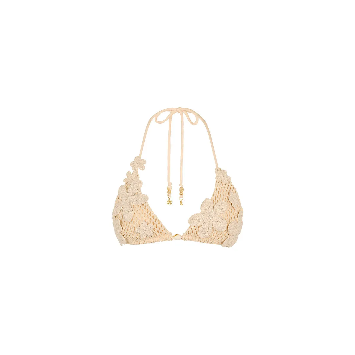 Applique Crochet Halter Top - Sunset Shell sold by Kulani Kinis