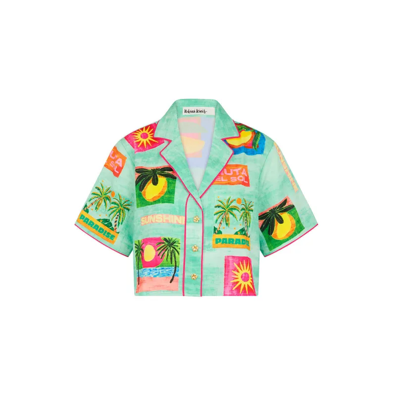 Short Sleeve Summer Shirt - Ocean Honey made by Kulani Kinis