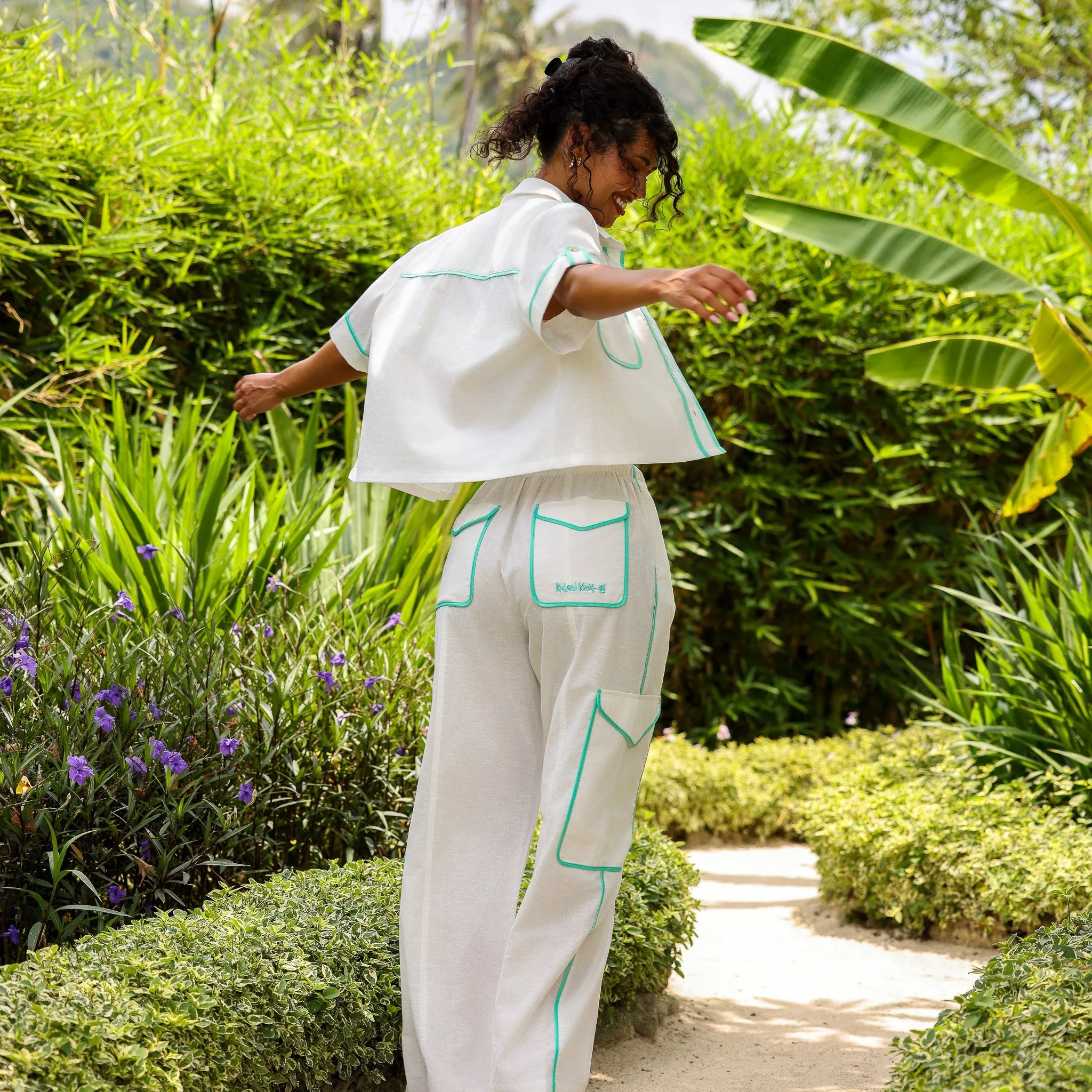 Essential Cargo Pants - Crystal Tides sold by Kulani Kinis product image thumbnail 4