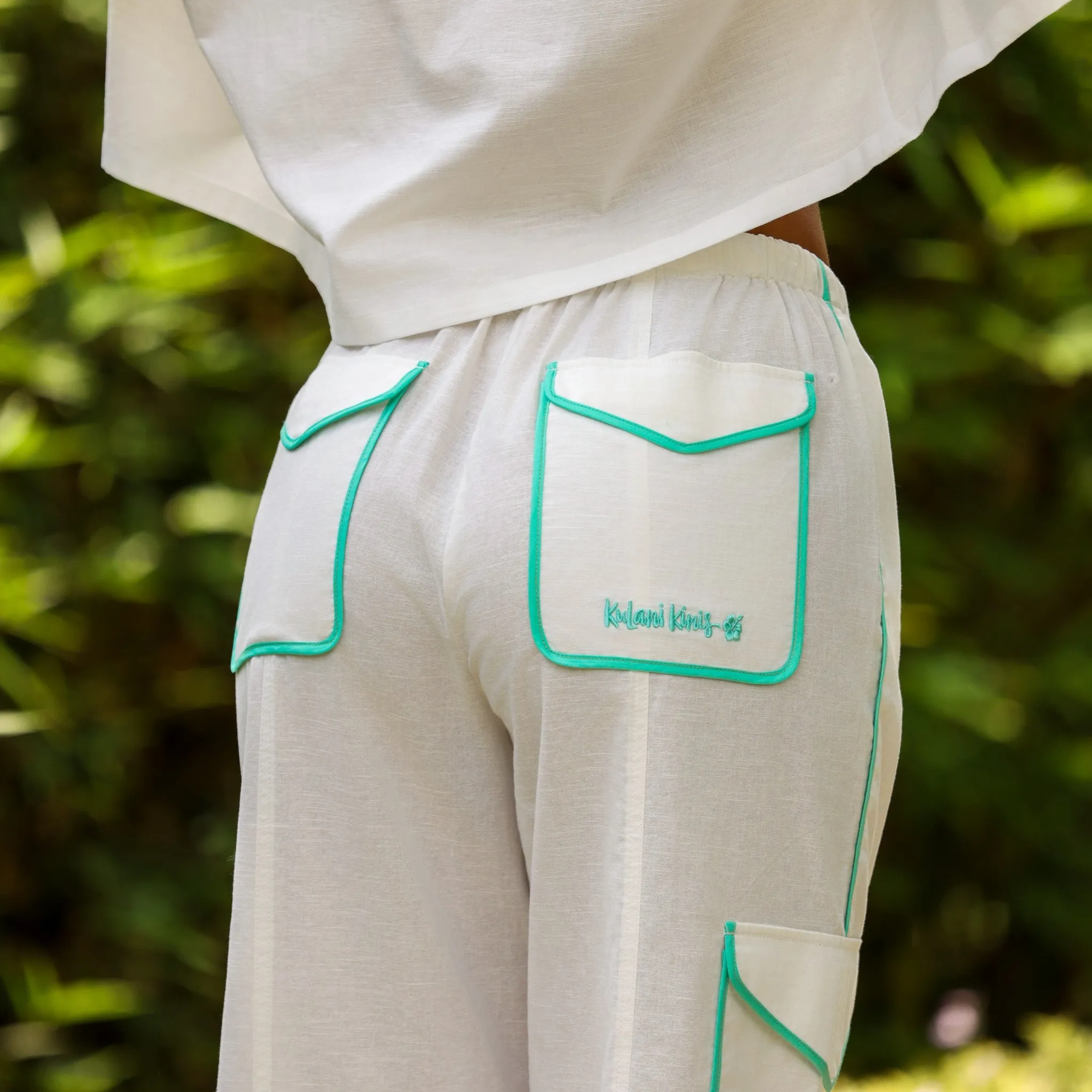 Essential Cargo Pants - Crystal Tides sold by Kulani Kinis product image thumbnail 5