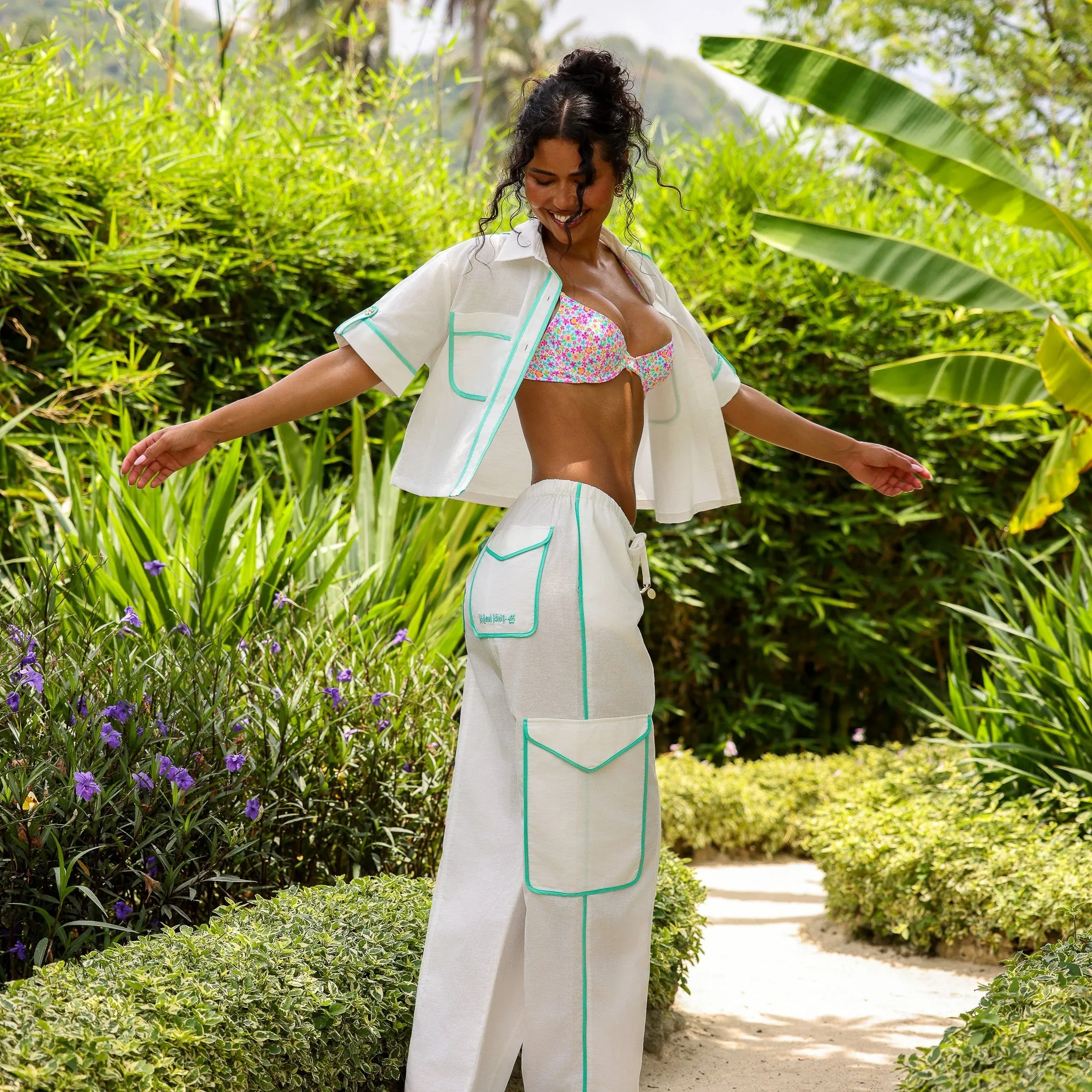 Essential Cargo Pants - Crystal Tides sold by Kulani Kinis product image thumbnail 2