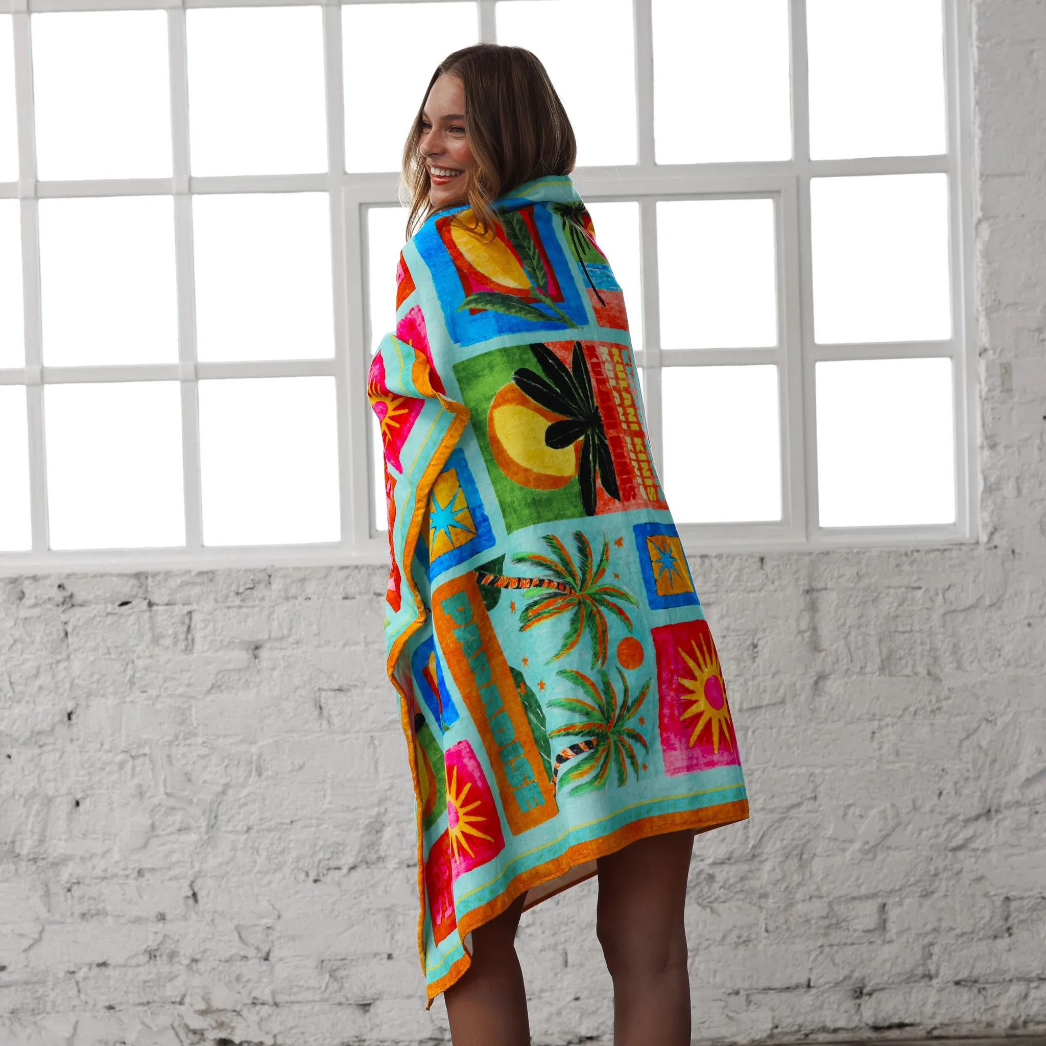 Cotton Beach Towel - Ocean Honey sold by Kulani Kinis product image thumbnail 4