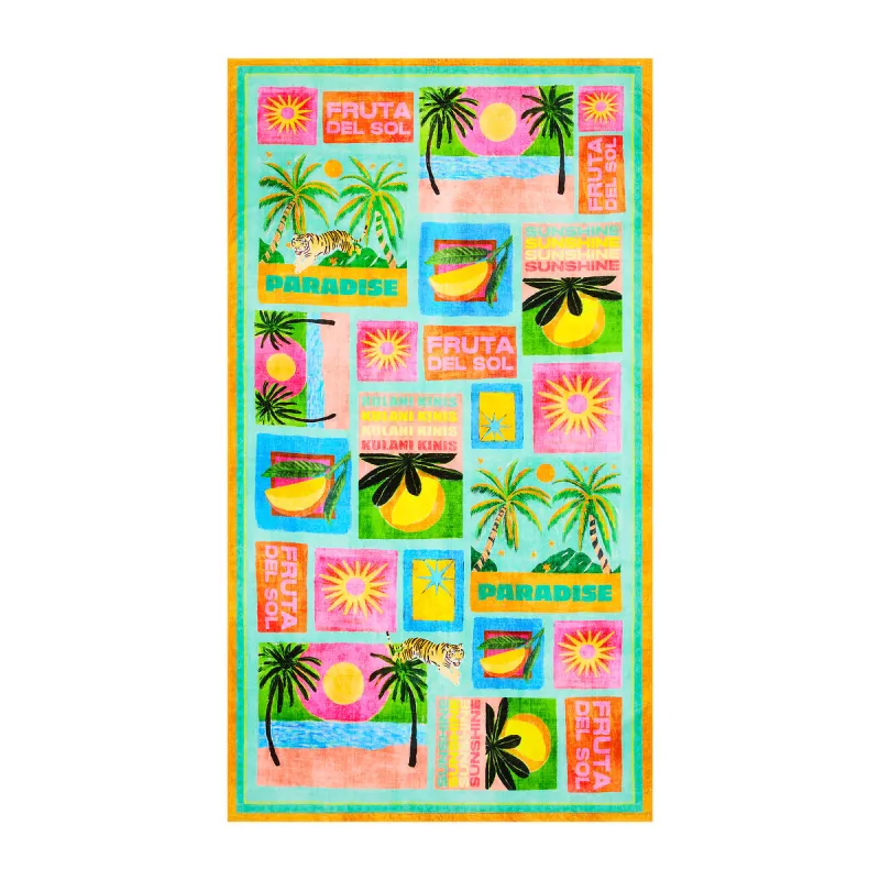 Cotton Beach Towel - Ocean Honey sold by Kulani Kinis