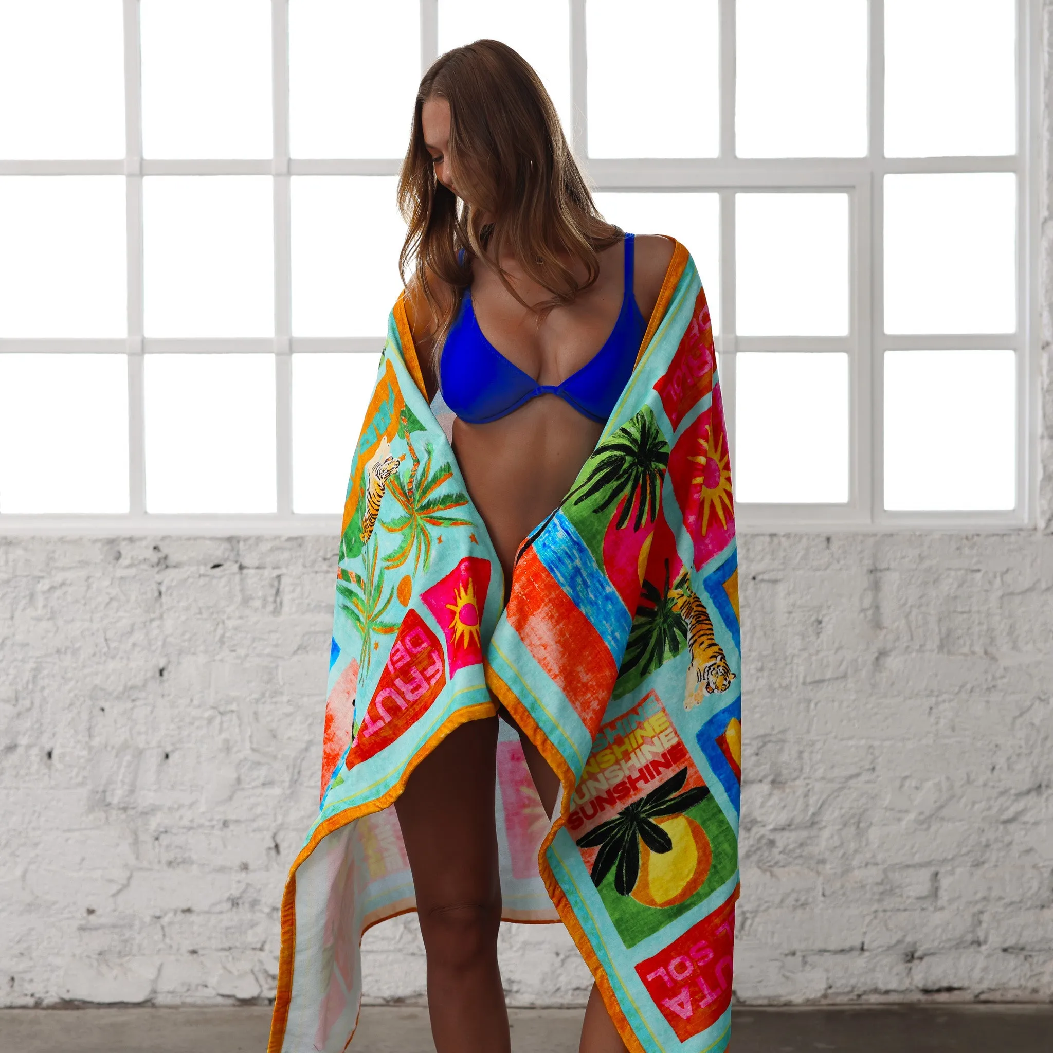 Cotton Beach Towel - Ocean Honey sold by Kulani Kinis product image thumbnail 5