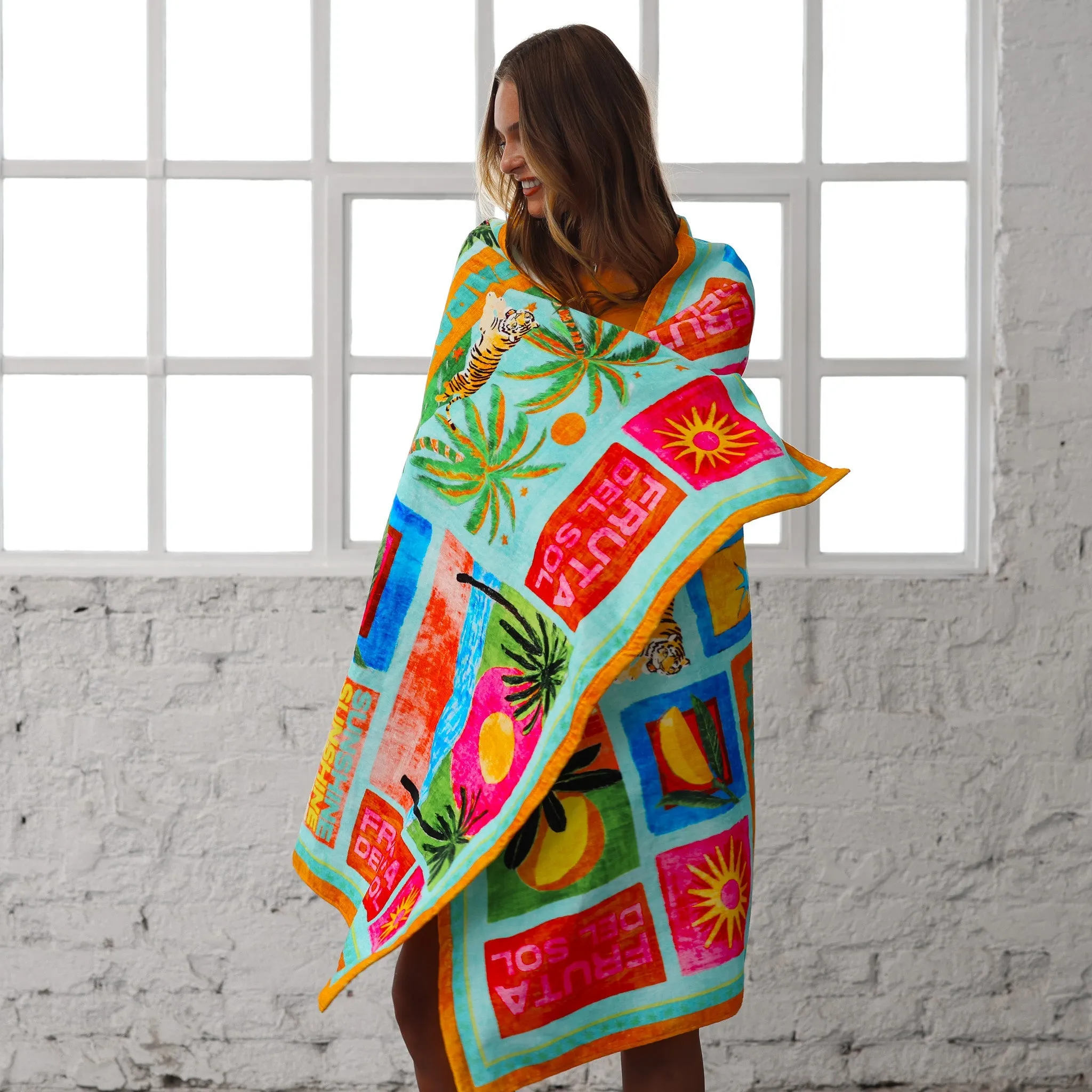 Cotton Beach Towel - Ocean Honey sold by Kulani Kinis product image thumbnail 2