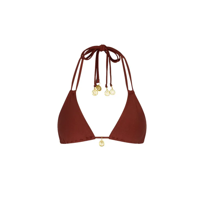 Halter Bralette Bikini Top - Cinnamon Sugar made by Kulani Kinis
